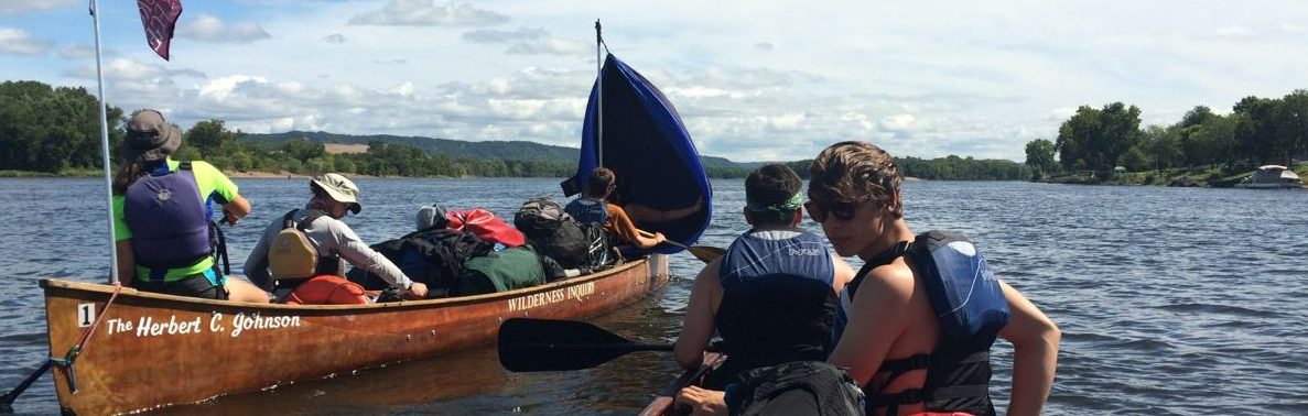 Canoing on Mississippi River